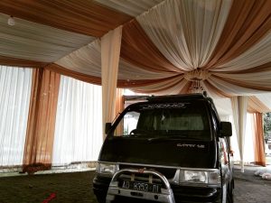 proses pemasangan tenda pesta klaten solo jogja