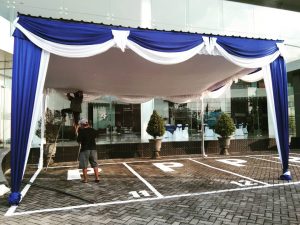 proses pemasangan tenda pesta outdoor klaten solo dan jogja