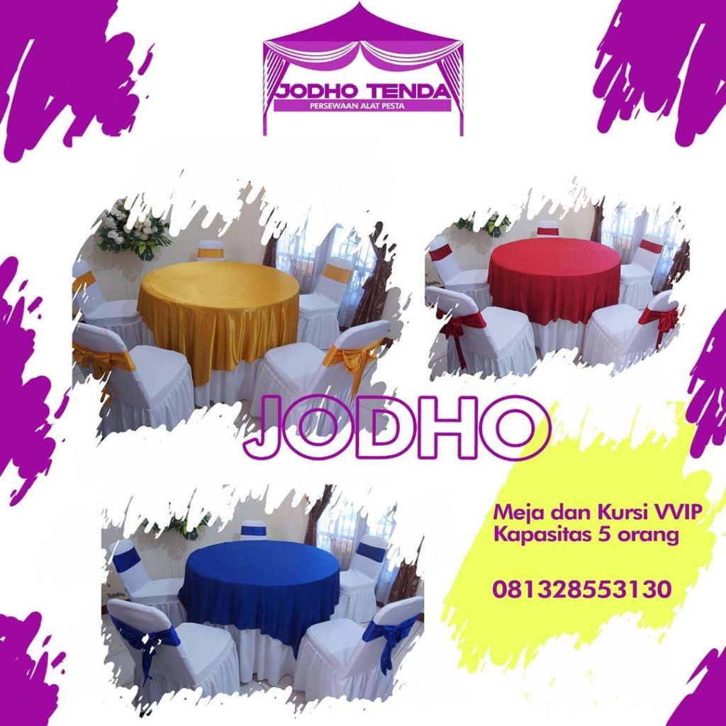 sewa kursi meja round table VIP klaten solo jogja